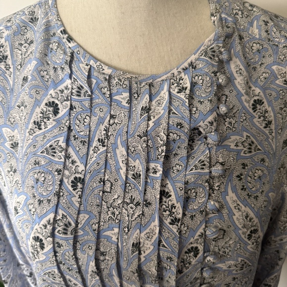 ISABEL MARANT Bayos Pleated Silk Crepe de Chine Blouse 40 / L - Picture 8 of 9